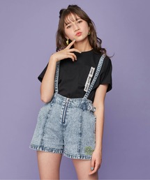 ケミカルサス付きデニムショーパン