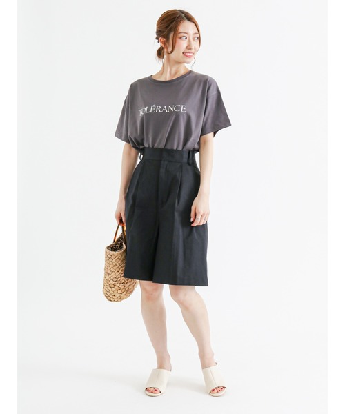 Te chichi(テチチ)の「ツイルショートパンツ(その他パンツ・レディース・ベージュ/オフホワイト/ブラック・フリ-)」の8枚目の写真