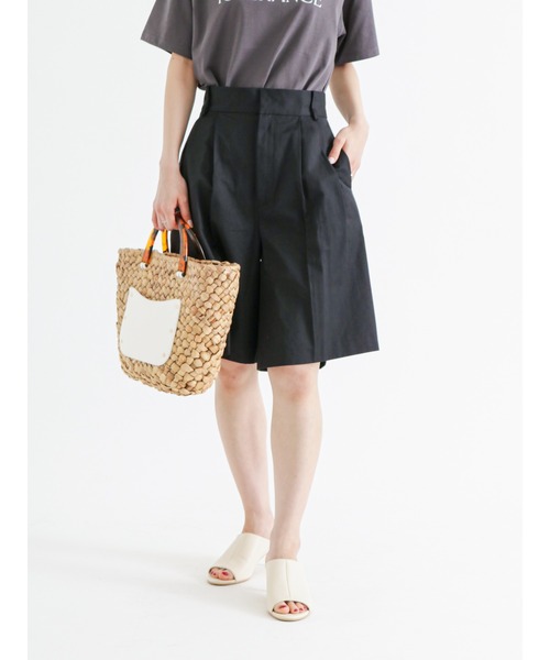 Te chichi(テチチ)の「ツイルショートパンツ(その他パンツ・レディース・ベージュ/オフホワイト/ブラック・フリ-)」の7枚目の写真