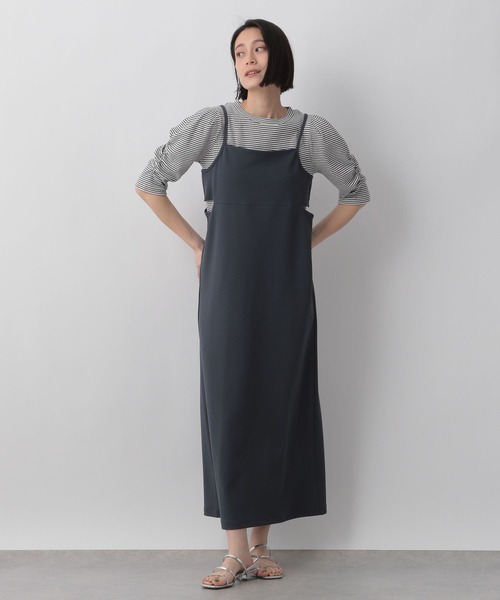 LOWRYS FARM（ローリーズファーム）の「カットオフキャミワンピース　905616（ワンピース・レディース・グレー/ブラック/アイボリー・FREE）」の10枚目の写真