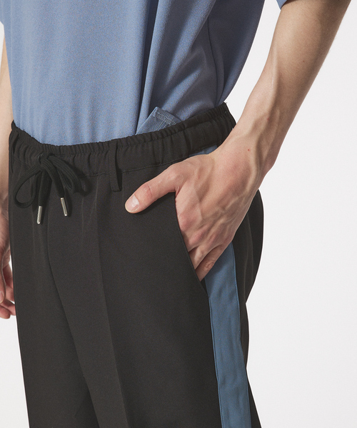 AH ABAHOUSE（エーエイチアバハウス）の「【AH ABAHOUSE】サイドライン レトロ配色 イージー スラックス（その他パンツ・メンズ・ブラック/グリーン/グレイッシュベージュ/ピンクベージュ・46/48）」の10枚目の写真