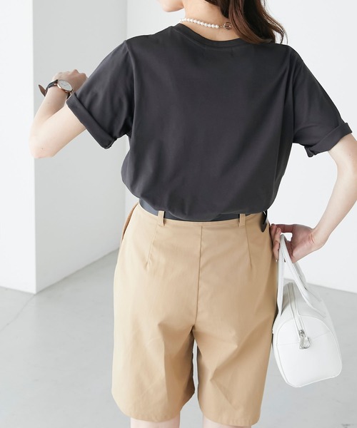 BONLECILL（ボンルシール）の「タイガーモチーフプリント 半袖ロゴTシャツ（Tシャツ/カットソー・レディース・ベージュ/イエロー/チャコールグレー/オフホワイト・FREE）」の18枚目の写真
