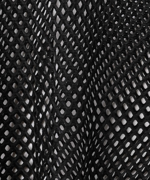 3.3 Field Trip (3.3フィールドトリップ)の「【再販】「3.3 Field Trip/メッシュTOP」 / メッシュニット / 透かし編み / ショルダースリット / 肩あき 2905141(Tシャツ/カットソー・レディース・カーキ/ブラック/アイボリー/パープル・FREE)」の17枚目の写真