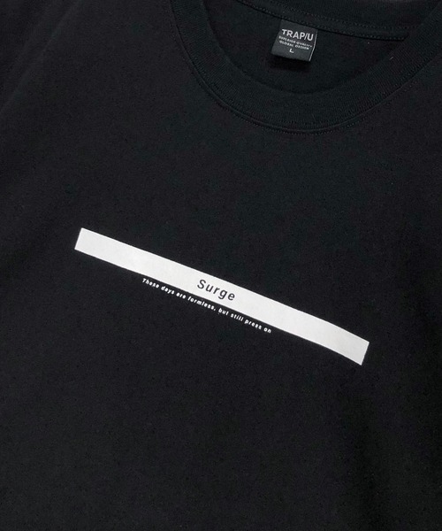 TRAP/U (トラップユー)の「コットン天竺 / ストレートボックス プリント クルーネックTシャツ(半袖)(Tシャツ/カットソー・メンズ・マスタード/ホワイト/ブラック・M/L)」の6枚目の写真