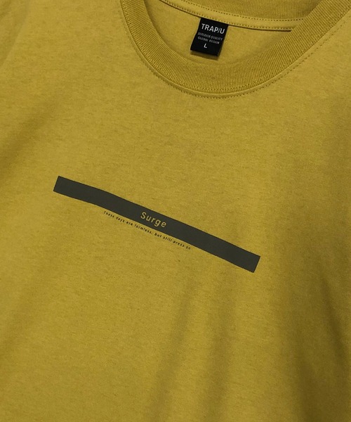 TRAP/U (トラップユー)の「コットン天竺 / ストレートボックス プリント クルーネックTシャツ(半袖)(Tシャツ/カットソー・メンズ・マスタード/ホワイト/ブラック・M/L)」の10枚目の写真
