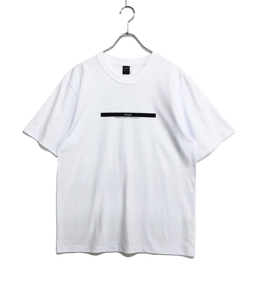 TRAP/U (トラップユー)の「コットン天竺 / ストレートボックス プリント クルーネックTシャツ(半袖)(Tシャツ/カットソー・メンズ・マスタード/ホワイト/ブラック・M/L)」の12枚目の写真