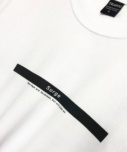 TRAP/U (トラップユー)の「コットン天竺 / ストレートボックス プリント クルーネックTシャツ(半袖)(Tシャツ/カットソー・メンズ・マスタード/ホワイト/ブラック・M/L)」の14枚目の写真