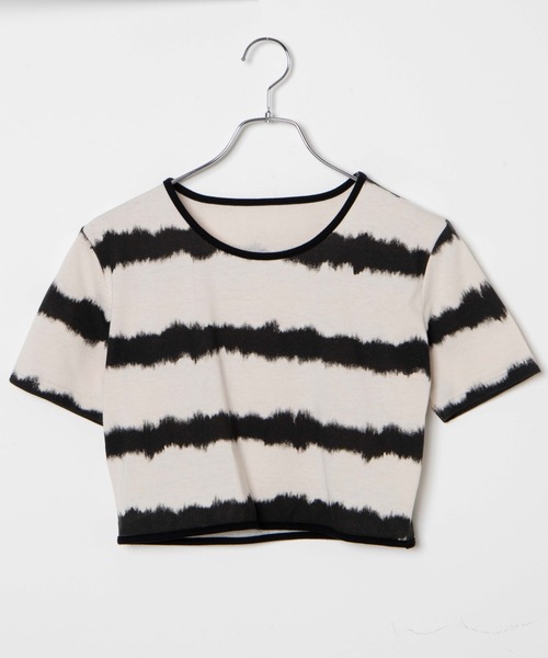 WEGO（ウィゴー）の「WEGO/タイダイボーダーショートT（Tシャツ/カットソー・レディース・ブラウン/オフホワイト・FREE）」の14枚目の写真