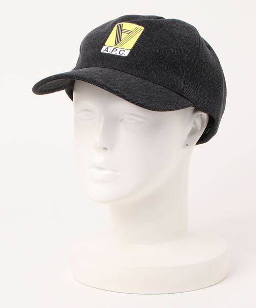 A.P.C. ブラックキャップ A.P.C. ロゴ キャップ | ブラック | FARFETCH JP
