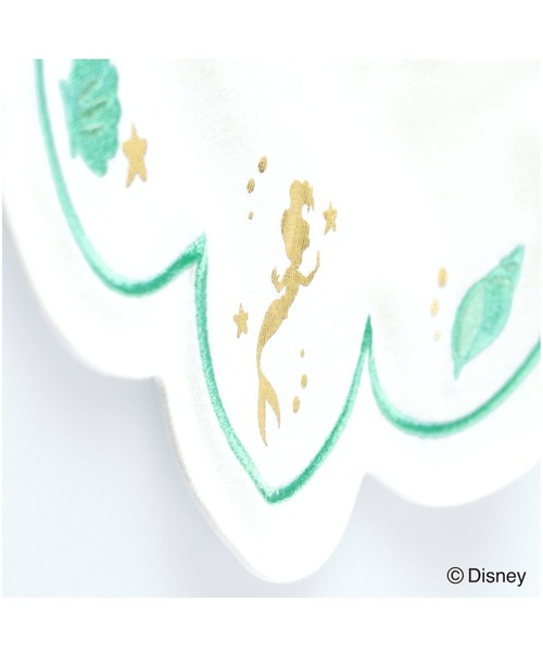 Disney(ディズニー)の「【Disney】リトルマーメイド:アリエルシルエットスカラップスタイ(スタイ/よだれかけ・キッズ・エメラルド/ピンク・FREE)」の3枚目の写真