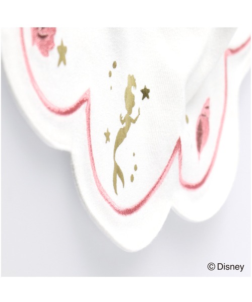 Disney(ディズニー)の「【Disney】リトルマーメイド:アリエルシルエットスカラップスタイ(スタイ/よだれかけ・キッズ・エメラルド/ピンク・FREE)」の5枚目の写真
