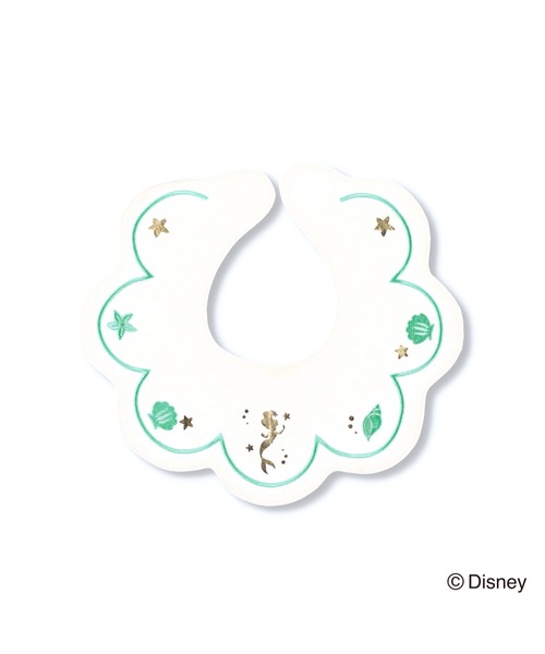 Disney(ディズニー)の「【Disney】リトルマーメイド:アリエルシルエットスカラップスタイ(スタイ/よだれかけ・キッズ・エメラルド/ピンク・FREE)」の6枚目の写真