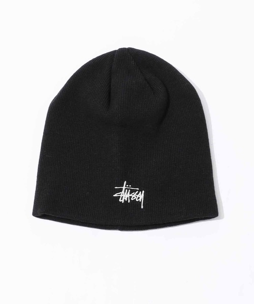 STUSSY（ステューシー）の「STUSSY/ステューシー BASIC SKULLCAP BEANIE ビーニー（ニットキャップ/ビーニー・メンズ・インディゴブルー/クリーム/ブラック/ブラウン/ピンク/オレンジ・FREE）」の2枚目の写真