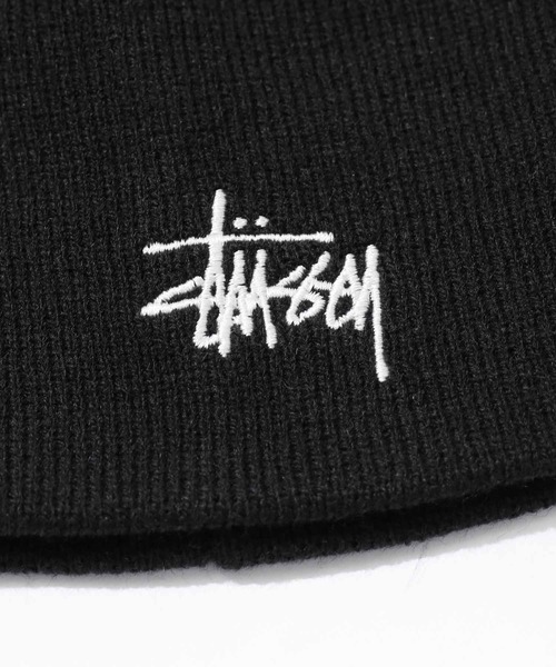 STUSSY（ステューシー）の「STUSSY/ステューシー BASIC SKULLCAP BEANIE ビーニー（ニットキャップ/ビーニー・メンズ・インディゴブルー/クリーム/ブラック/ブラウン/ピンク/オレンジ・FREE）」の9枚目の写真