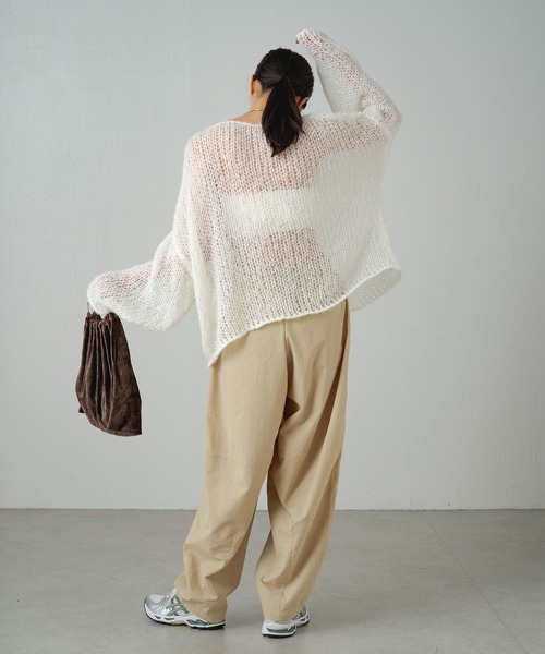 earthy(アーシー)の「【撥水】ナイロンボリュームパンツ(その他パンツ・レディース・ブラック/ブラウン/ベージュ/オフホワイト/パープル・S/M)」の20枚目の写真