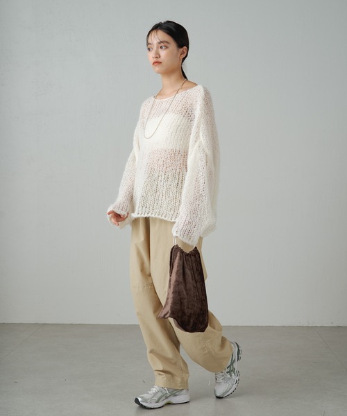 earthy(アーシー)の「【撥水】ナイロンボリュームパンツ(その他パンツ・レディース・ブラック/ブラウン/ベージュ/オフホワイト/パープル・S/M)」の21枚目の写真