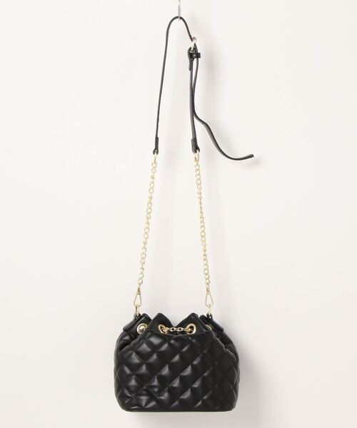 PICCIN(ピッチン)の「キルティングチェーンバッグ(ショルダーバッグ・レディース・グリーン/ブラック/アイボリー・FREE)」の20枚目の写真