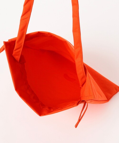 BEAMS JAPAN（ビームス　ジャパン）の「BEAMS JAPAN / ロゴ 巾着 ショルダー バッグ（ショルダーバッグ・メンズ・ブラック/ベージュ/オレンジ・ONE SIZE）」の5枚目の写真