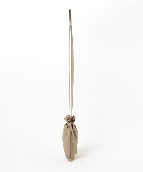 BEAMS JAPAN（ビームス　ジャパン）の「BEAMS JAPAN / ロゴ 巾着 ショルダー バッグ（ショルダーバッグ・メンズ・ブラック/ベージュ/オレンジ・ONE SIZE）」の4枚目の写真