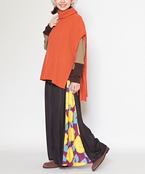 チャイハネ（チャイハネ）の「【チャイハネ】和椿ワイドパンツ（その他パンツ・レディース・レッド/マスタード/ブラック・FREE）」の13枚目の写真