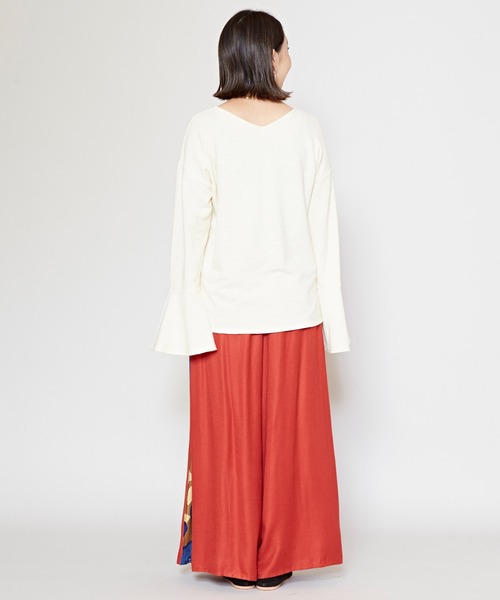 チャイハネ（チャイハネ）の「【チャイハネ】和椿ワイドパンツ（その他パンツ・レディース・レッド/マスタード/ブラック・FREE）」の22枚目の写真