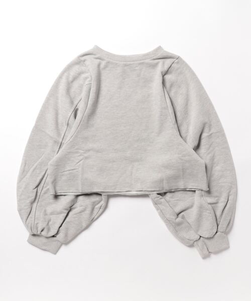 STYLEBLOCK（スタイルブロック）の「裏毛起毛バルーンスリーブショートプルオーバー（Tシャツ/カットソー・レディース・オフホワイト/ブラック/モカ/グレー/ホワイト系その他・M）」の10枚目の写真