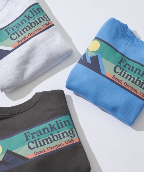 Franklin Climbing(フランクリンクライミング)の「【KIDS】【Franklin Climbing】クライムエッセンシャルスウェットプルオーバー(スウェット・キッズ・チャコールグレー/グレー/ブルー・LARGE/X-LARGE/XX-LARGE)」の10枚目の写真