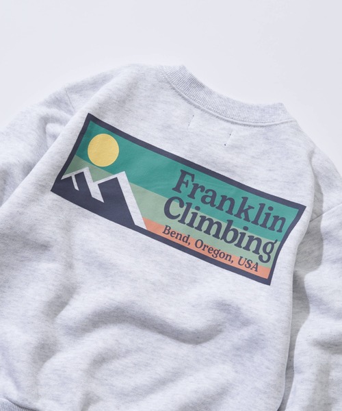 Franklin Climbing(フランクリンクライミング)の「【KIDS】【Franklin Climbing】クライムエッセンシャルスウェットプルオーバー(スウェット・キッズ・チャコールグレー/グレー/ブルー・LARGE/X-LARGE/XX-LARGE)」の7枚目の写真