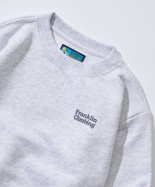 Franklin Climbing(フランクリンクライミング)の「【KIDS】【Franklin Climbing】クライムエッセンシャルスウェットプルオーバー(スウェット・キッズ・チャコールグレー/グレー/ブルー・LARGE/X-LARGE/XX-LARGE)」の4枚目の写真