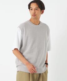 green label relaxing | クリアコットン ミックスアゼ クルーネック ベスト(ベスト)