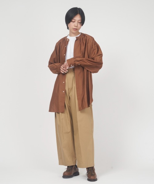 nicholson&nicholson(ニコルソンアンドニコルソン)の「HAKAMA-GABA(その他パンツ・レディース・キャメル/ブラック/カーキ・38/36)」の7枚目の写真
