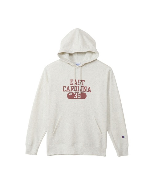 Champion（チャンピオン）の「【Champion/チャンピオン】メンズ ベーシック フーデッドスウェットシャツ（パーカー・メンズ・オフホワイト/オートミール/ブラック系その他/マルーン/ベージュ・X-LARGE/MEDIUM/LARGE/SMALL）」の4枚目の写真