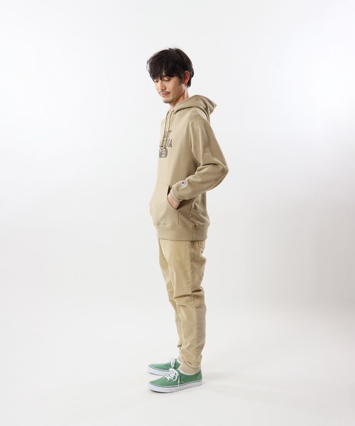 Champion（チャンピオン）の「【Champion/チャンピオン】メンズ ベーシック フーデッドスウェットシャツ（パーカー・メンズ・オフホワイト/オートミール/ブラック系その他/マルーン/ベージュ・X-LARGE/MEDIUM/LARGE/SMALL）」の15枚目の写真