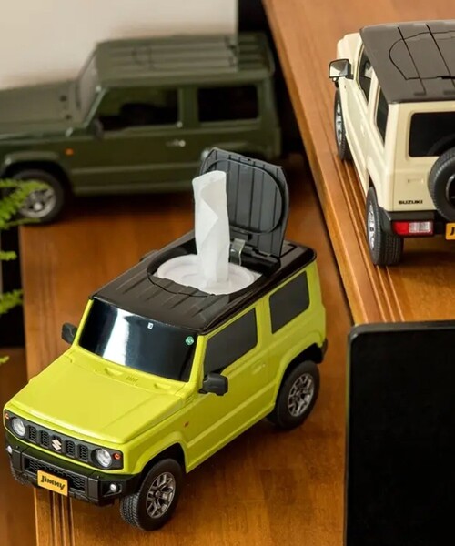 FREAK'S STORE（フリークスストア）の「FAITH INC/フェイス SUZUKI JIMNY/スズキ ジムニー型（軽自動車） ウェットティッシュケース（収納グッズ・メンズ・ベージュ/オリーブ/イエロー・ONE SIZE）」の3枚目の写真