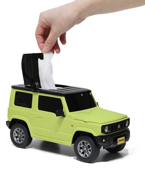 FREAK'S STORE（フリークスストア）の「FAITH INC/フェイス SUZUKI JIMNY/スズキ ジムニー型（軽自動車） ウェットティッシュケース（収納グッズ・メンズ・ベージュ/オリーブ/イエロー・ONE SIZE）」の4枚目の写真