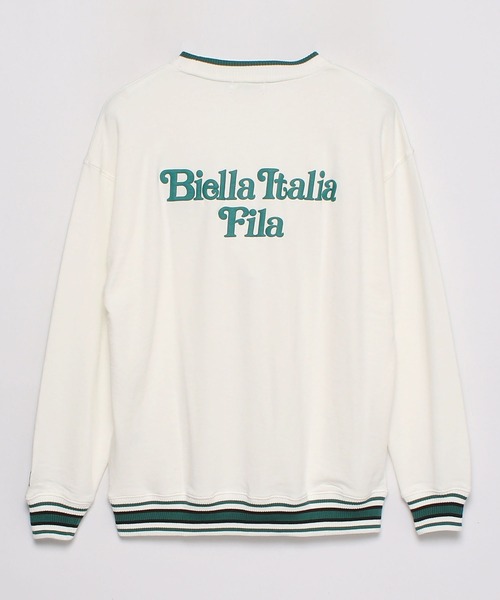 FILA（フィラ）の「【FILA】ラインリブデザインロゴ プルオーバー（スウェット・メンズ・ブラック/オフホワイト/カーキ・L/M/LL）」の9枚目の写真