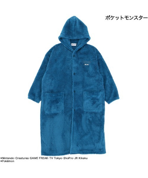 ポケットモンスター（ポケットモンスター）の「【完売】《ポケットモンスター》 ポケモン ルームウェア ガウン 着る毛布 ロング フード（ガウン/バスローブ・メンズ・ベージュ/エメラルド・M/L）」の9枚目の写真