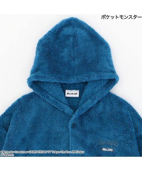 ポケットモンスター（ポケットモンスター）の「【完売】《ポケットモンスター》 ポケモン ルームウェア ガウン 着る毛布 ロング フード（ガウン/バスローブ・メンズ・ベージュ/エメラルド・M/L）」の11枚目の写真