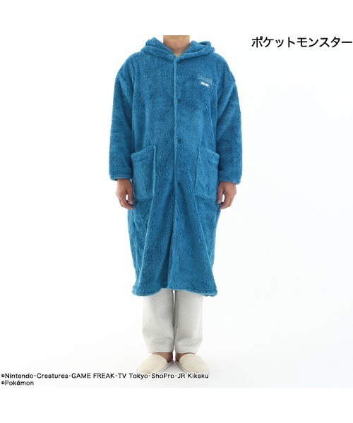 ポケットモンスター（ポケットモンスター）の「【完売】《ポケットモンスター》 ポケモン ルームウェア ガウン 着る毛布 ロング フード（ガウン/バスローブ・メンズ・ベージュ/エメラルド・M/L）」の21枚目の写真