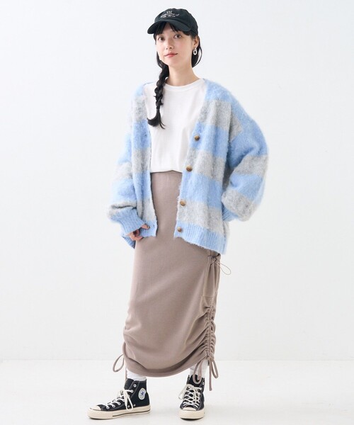 FREAK'S STORE（フリークスストア）の「カット シャーリング スカート（スカート・レディース・ブラック/グレー/オフホワイト・ﾌﾘ-）」の22枚目の写真