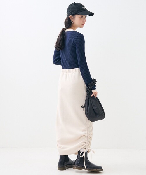 FREAK'S STORE（フリークスストア）の「カット シャーリング スカート（スカート・レディース・ブラック/グレー/オフホワイト・ﾌﾘ-）」の15枚目の写真