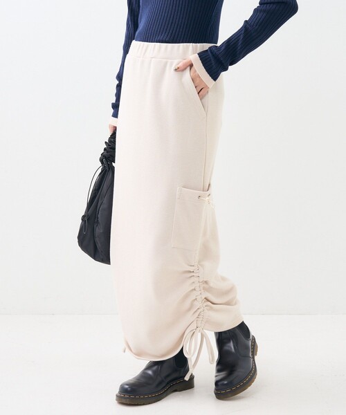 FREAK'S STORE（フリークスストア）の「カット シャーリング スカート（スカート・レディース・ブラック/グレー/オフホワイト・ﾌﾘ-）」の13枚目の写真