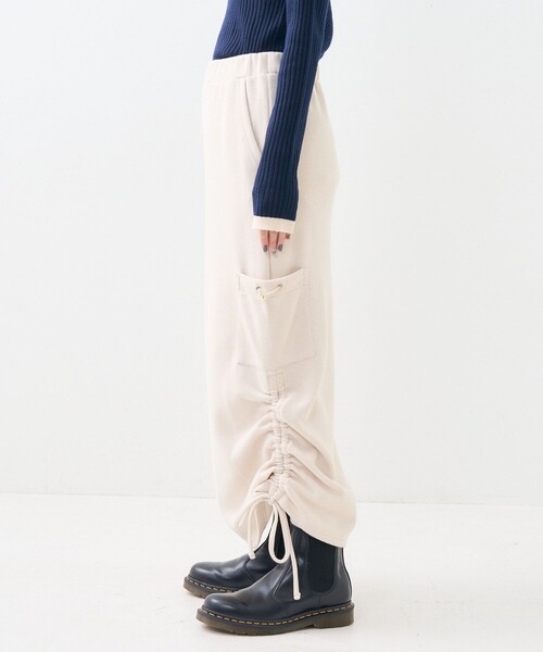 FREAK'S STORE（フリークスストア）の「カット シャーリング スカート（スカート・レディース・ブラック/グレー/オフホワイト・ﾌﾘ-）」の9枚目の写真