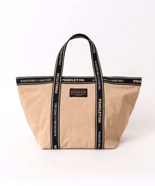 PENDLETON(ペンドルトン)の「【PENDLETON/ ペンドルトン】LOGOTAPE MINITOTE 233029(トートバッグ・メンズ・ブラック/ベージュ・FREE)」の3枚目の写真