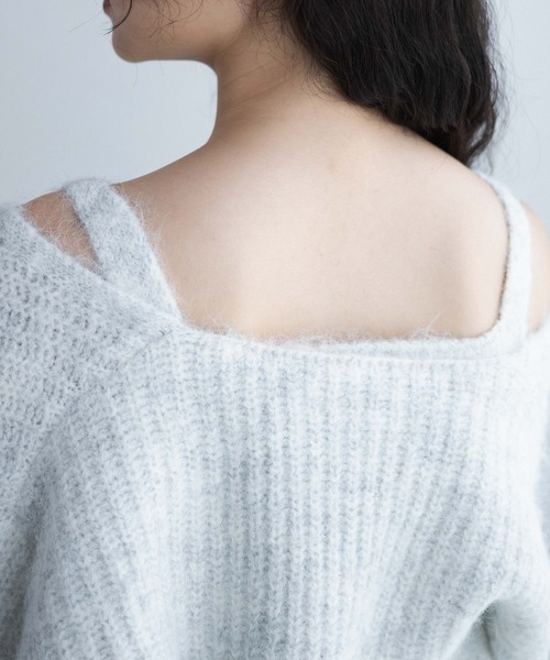 WEGO（ウィゴー）の「WEGO/アンサンブルニットリボンカーデ（アンサンブル・レディース・ブラック/ブルー/ライトグレー・FREE）」の10枚目の写真