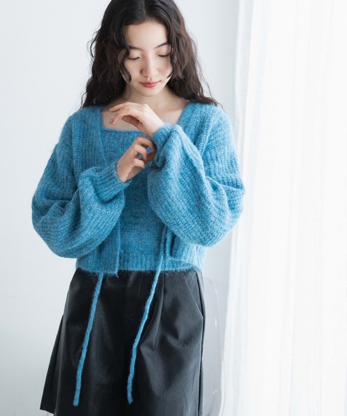 WEGO（ウィゴー）の「WEGO/アンサンブルニットリボンカーデ（アンサンブル・レディース・ブラック/ブルー/ライトグレー・FREE）」の20枚目の写真