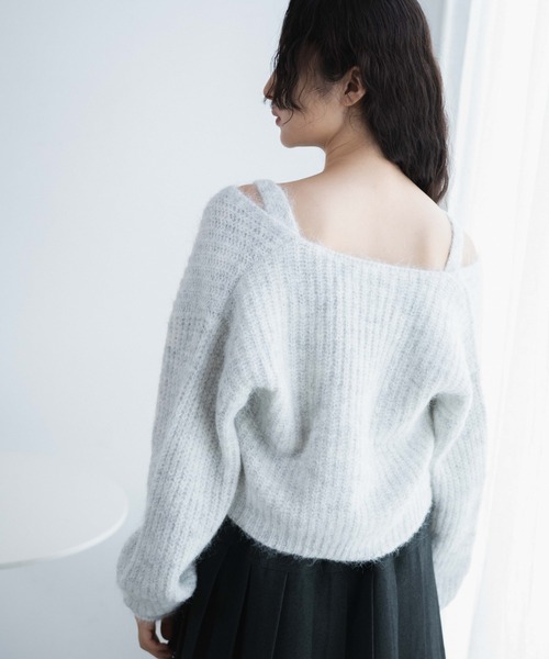 WEGO（ウィゴー）の「WEGO/アンサンブルニットリボンカーデ（アンサンブル・レディース・ブラック/ブルー/ライトグレー・FREE）」の17枚目の写真