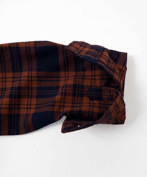 GLAZOS(グラソス)の「チェックシャツ(その他トップス・キッズ・レッド/ベージュ系その他/グリーン・150cm/160cm/170cm/140cm)」の9枚目の写真