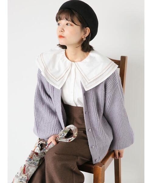 ehka sopo（エヘカソポ）の「刺繍襟ブラウス（シャツ/ブラウス・レディース・オフホワイト/キナリ・F）」の5枚目の写真