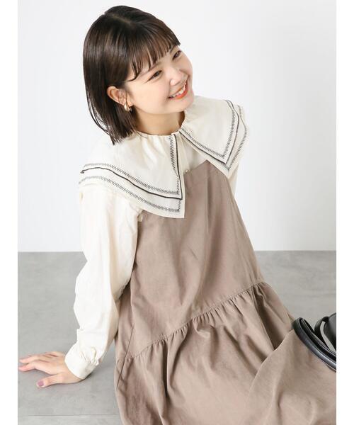 ehka sopo（エヘカソポ）の「刺繍襟ブラウス（シャツ/ブラウス・レディース・オフホワイト/キナリ・F）」の10枚目の写真